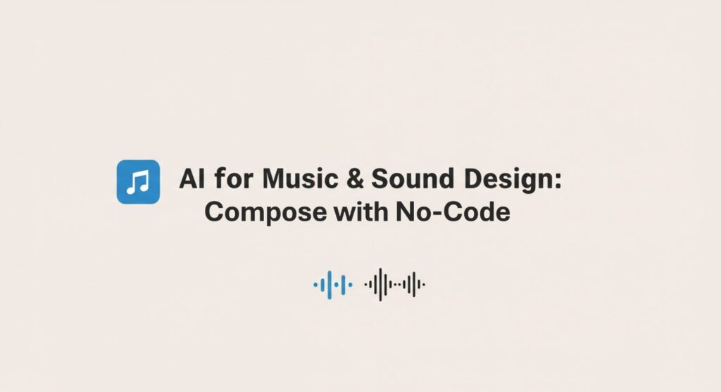 AI for Music & Sound Design: Compose with No-Code