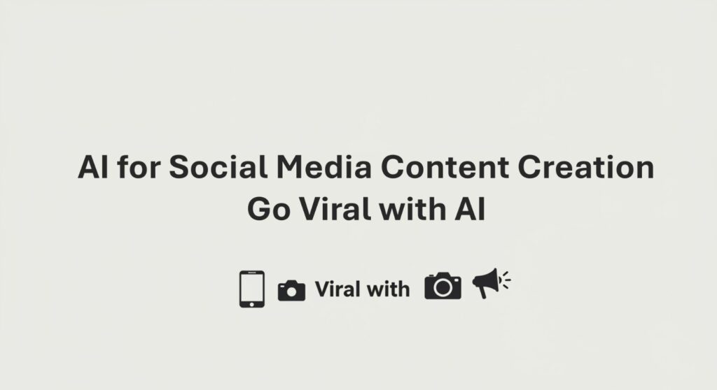 AI for Social Media Content Creation: Go Viral with AI